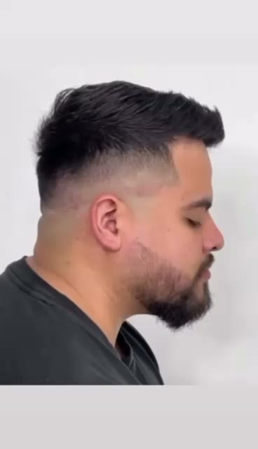 Corte con desvanecido recién terminado